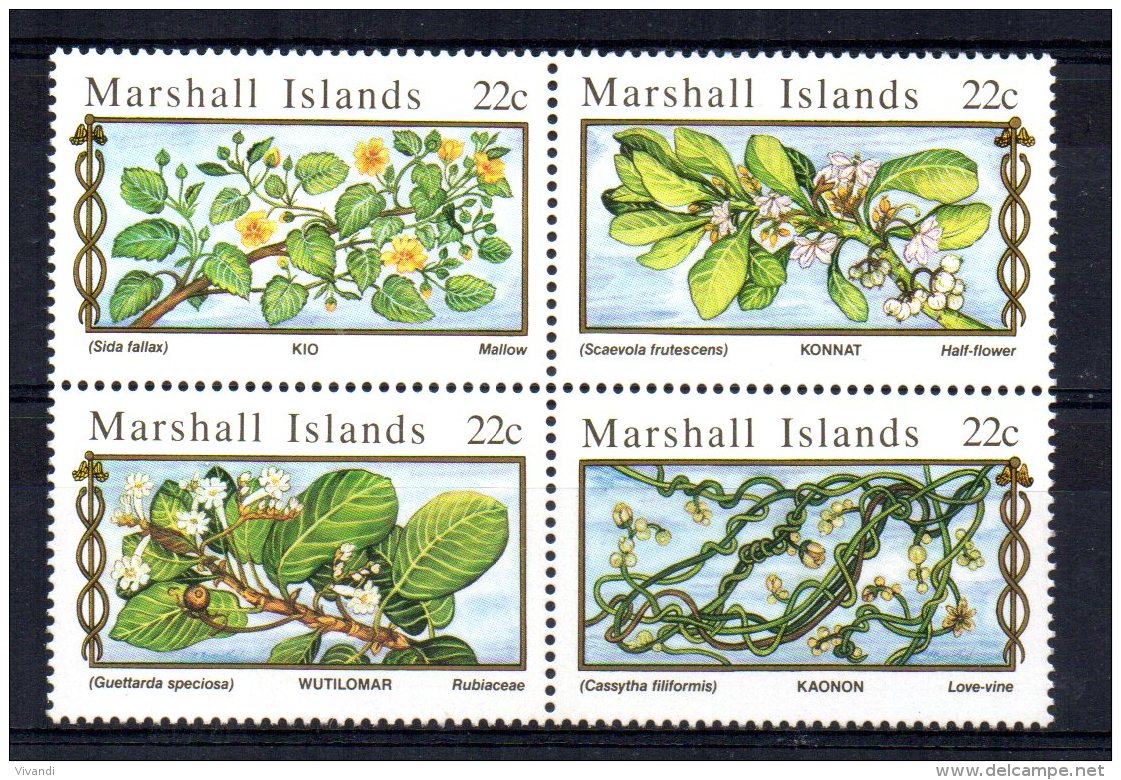 Marshall Islands - 1985 - Medicinal Plants - MNH - Marshall