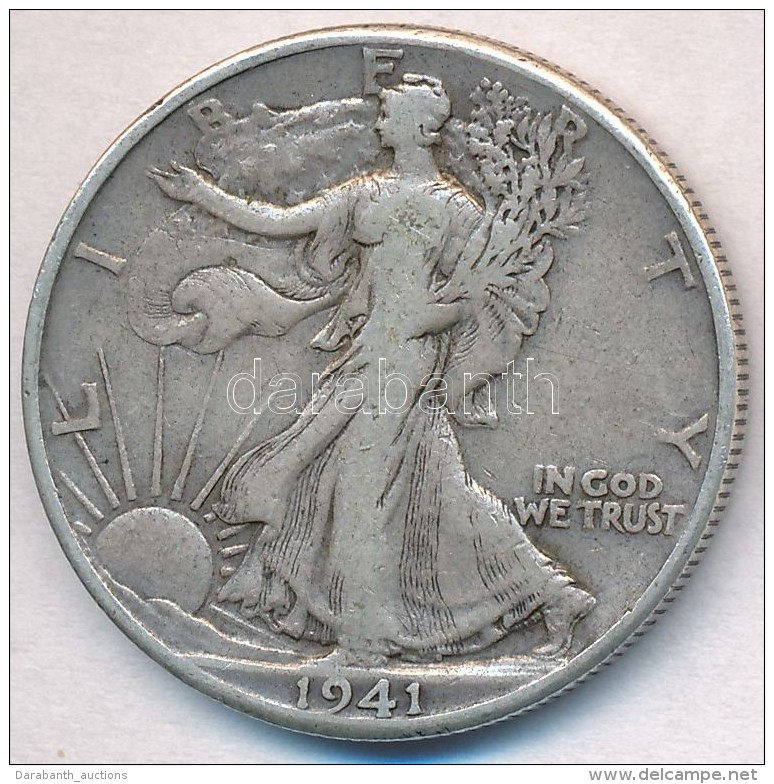Amerikai Egyesült Államok 1941. 1/2$ Ag 'Walking Liberty' T:2-,3
USA 1941. 1/2 Dollar Ag 'Walking... - Ohne Zuordnung