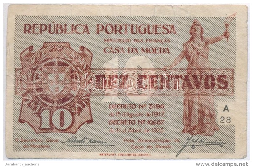 Portugália 1925. 10c T:III-
Portugal 1925. 10 Centavos C:VG
Krause 101 - Zonder Classificatie
