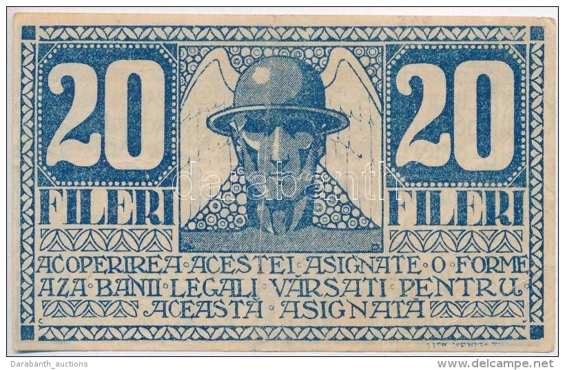 Románia / Temesvár 1919. 20f Román Felülbélyegzéssel T:III
Romania /... - Ohne Zuordnung