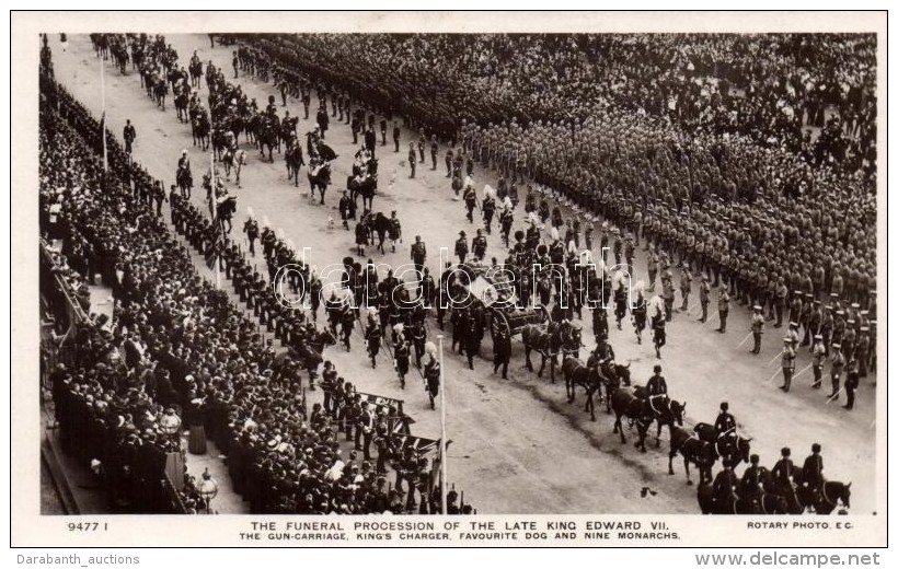 T1/T2 The Funeral Procession Of The Late King Edward VII, Rotary Photo - Ohne Zuordnung