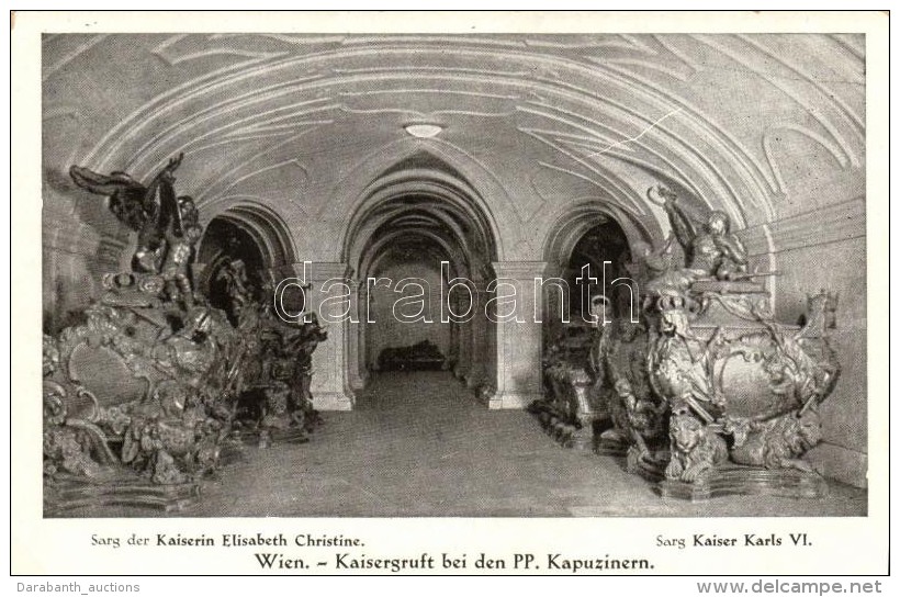 * T2/T3 Wien, Kaisergruft Bei Den PP. Kapuzinern, Sarg Der Kaiserin Elisabeth Christine, Sarg Kaiser Karl VI /... - Unclassified