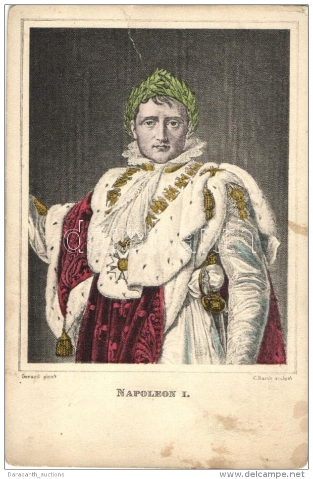 ** T4 Bonaparte Napoleon I., Etching, F.M.E. Serie 2013/6., S: Gerard, C. Barth (b) - Ohne Zuordnung