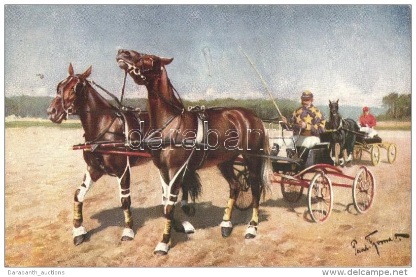 ** T2 Carriage Driving Race, Primus Postkarte, Wohlgemuth &amp; Lissner Kunstverlagsgesellschaft No. 575. S: Paul... - Ohne Zuordnung