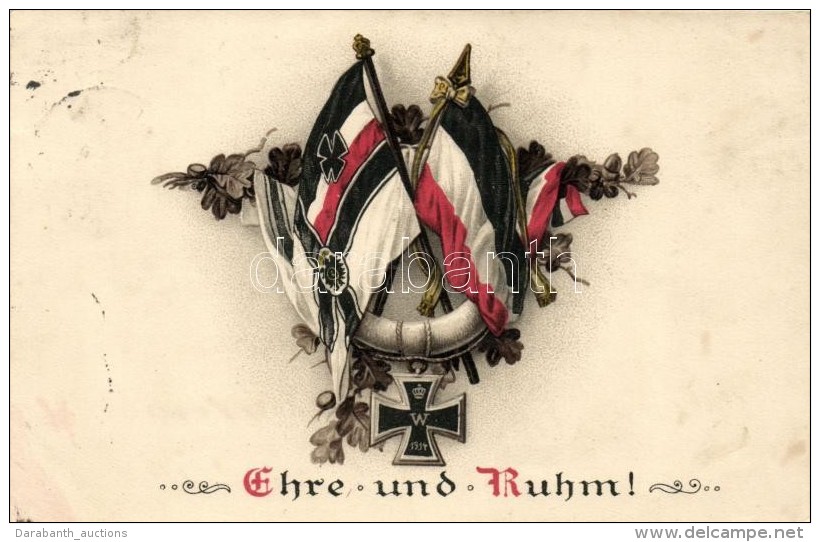 T2/T3 Ehre Und Ruhm / WWI Central Powers Propaganda, Litho - Ohne Zuordnung