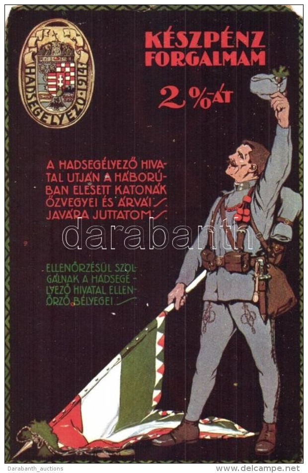 ** T4 Magyar HadsegélyezÅ‘ Hivatal Propaganda Segélylapja / Hungarian Military Charity Propaganda... - Ohne Zuordnung