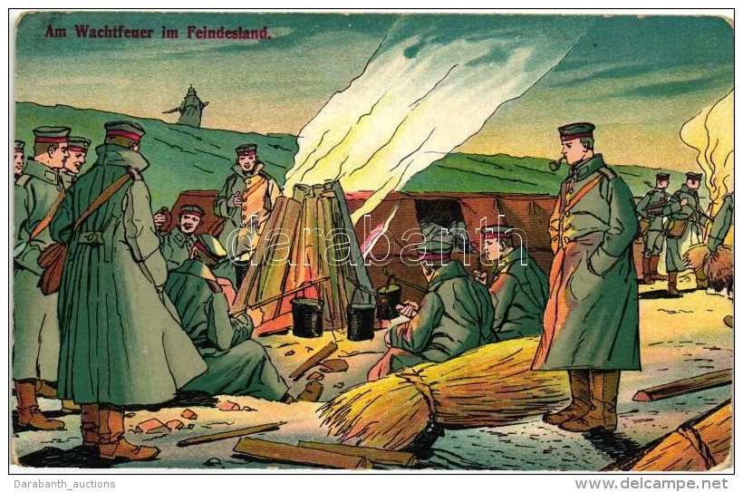 * T2/T3 Am Wachtfeuer Im Feindesland / WWI K.u.K. Military - Ohne Zuordnung