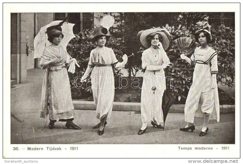 ** T2/T3 1911 Modern Tijdvak, Temps Moderne, Antwerpen / Belgian Fashion - Ohne Zuordnung
