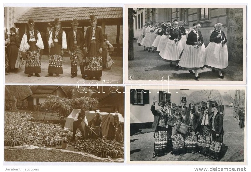 ** * 5 Db RÉGI Magyar Folklór Képeslap / 5 Pre-1945 Hungarian Folklore Postcards - Ohne Zuordnung