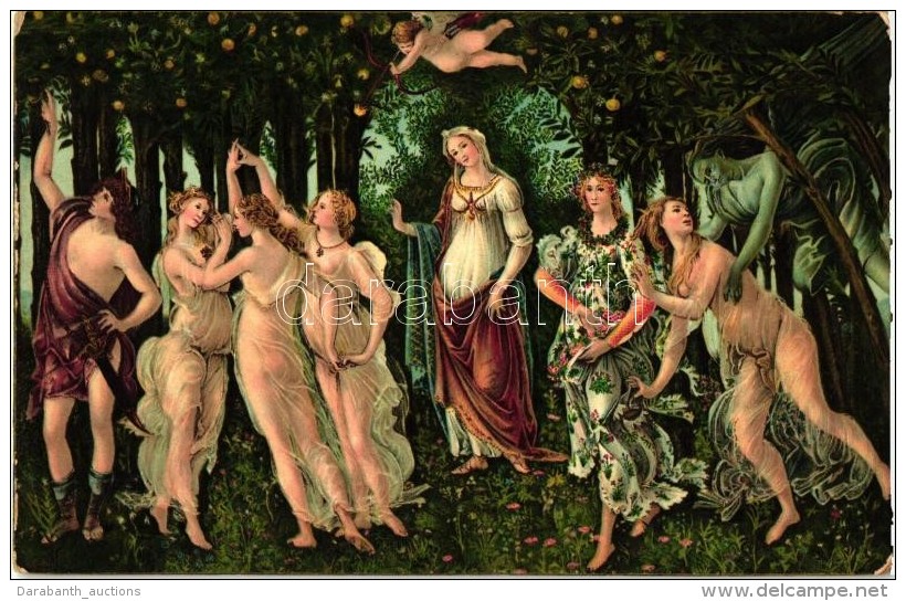 * T2 La Primavera / Erotic Art Postcard, Litho. S: Sandro Filipepi Detto Botticelli - Ohne Zuordnung