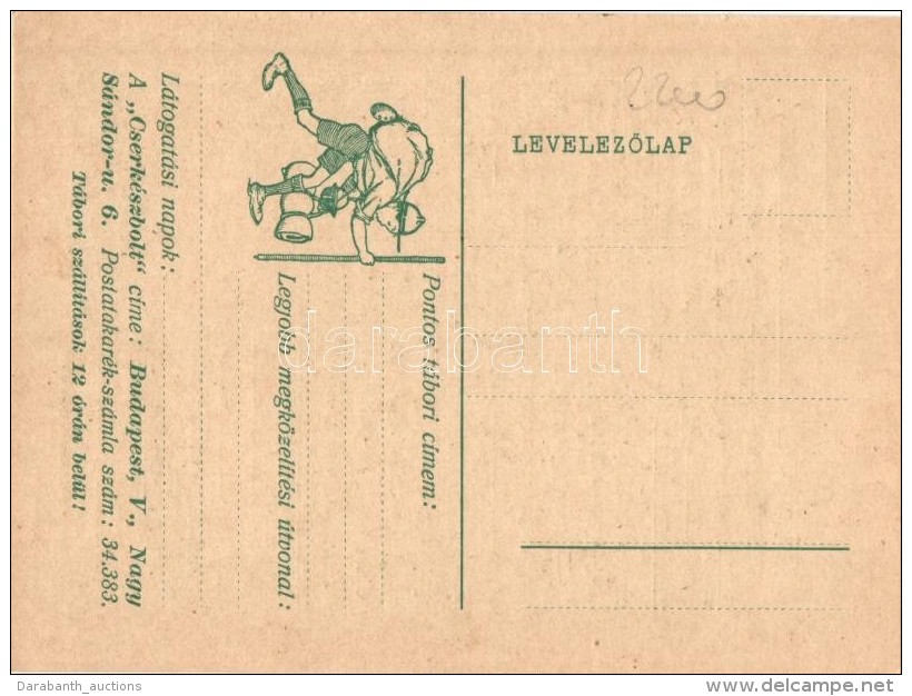 ** T1/T2 Cserkész LevelezÅ‘lap / Hungarian Scout Postcard - Ohne Zuordnung