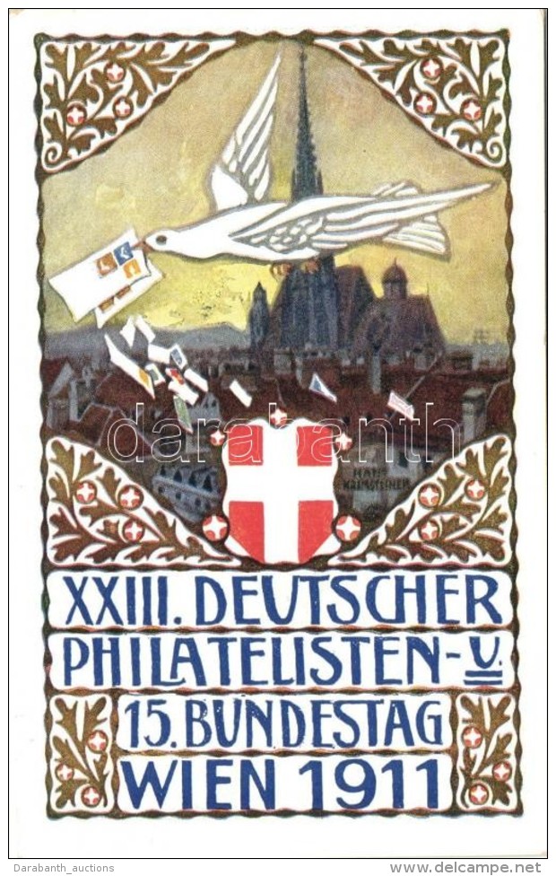 ** T2/T3 1911 Wien, XXIII. Deutscher Philatelisten 15. Bundestag / 23th German Philatelist Day, 5 Heller Ga. S:... - Ohne Zuordnung