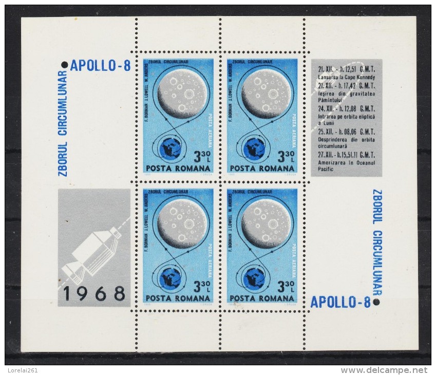 1969  APOLLO 8  MI No  69 MNH - Ungebraucht