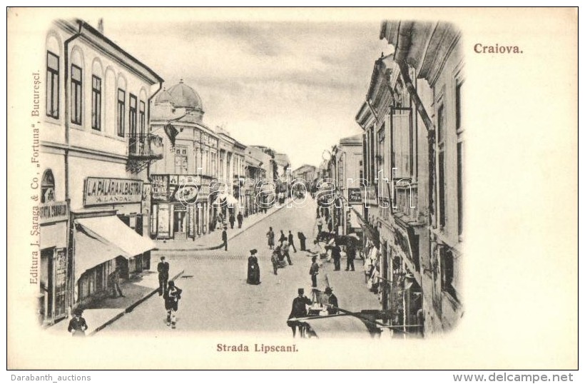 * T2 Craiova, Strada Lipscani, A. Landau's La Palaria Albastra / Sttreet View, Shops - Ohne Zuordnung