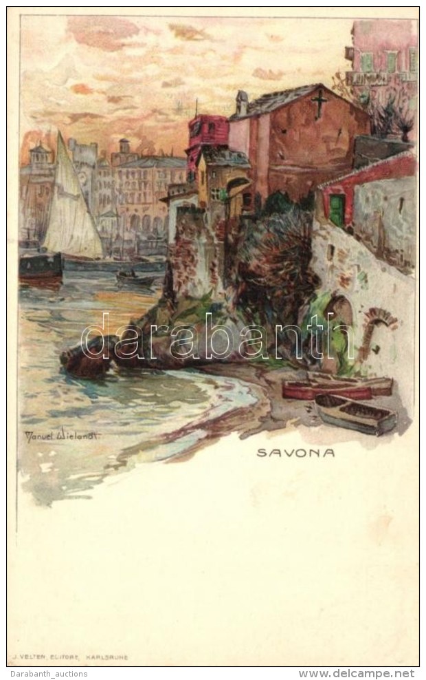 ** T2 Savona, Cartoline Postali Artistiche Di Velten No. 216. Litho S: Manuel Wielandt - Ohne Zuordnung