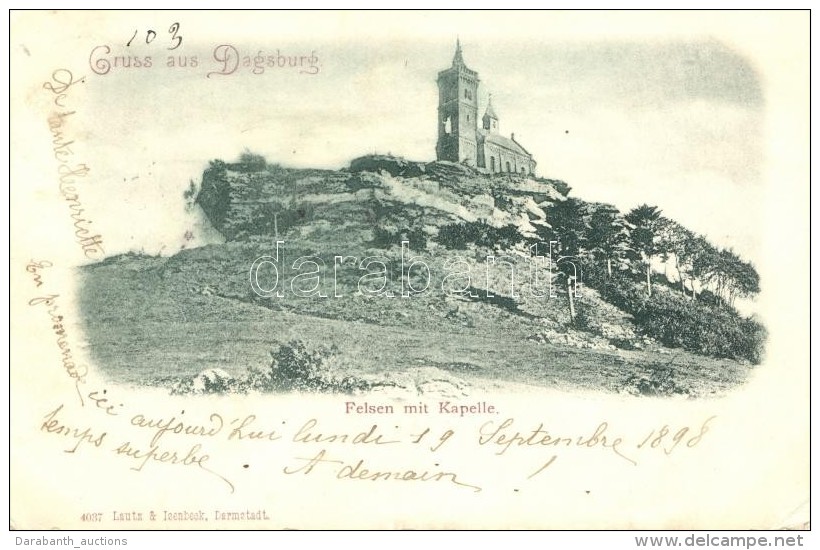 T2/T3 1898 Dagsburg, Felsen Mit Kapelle / Hillside Chapel (EK) - Ohne Zuordnung