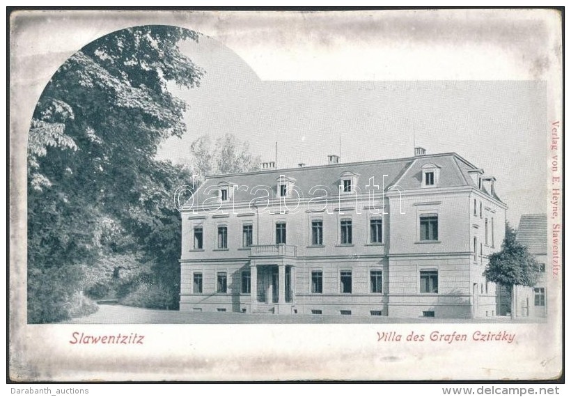 ** T3 Slawiecice, Slawentzitz; Villa Des Grafen Cziráky, Verlag Von E. Heyne / Villa (EB) - Ohne Zuordnung