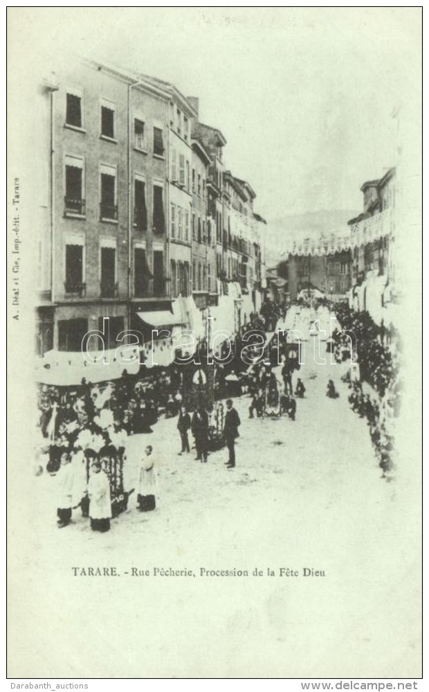 ** T1/T2 Tarare, Rue Pecherie, Procession De La Fete Dieu / Catholic Procession - Ohne Zuordnung