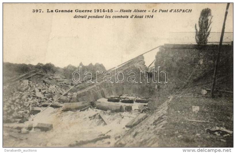 * T2 Aspach (Haut-Rhin) Le Pont / War Damaged Bridge - Ohne Zuordnung