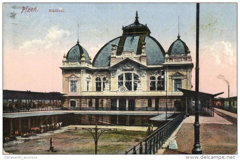 T3 Plzen, Pilsen; Nádrazi / Railway Station (kis Felületi Sérülés / Minor Surface... - Ohne Zuordnung