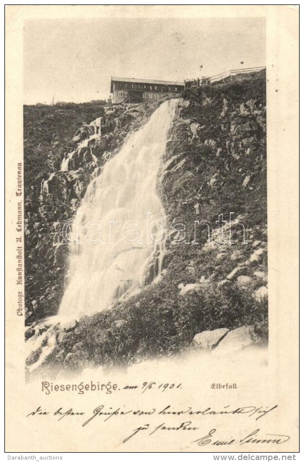 T2/T3 Krkonose, Riesengebirge; Elbefall / Waterfall (EK) - Ohne Zuordnung