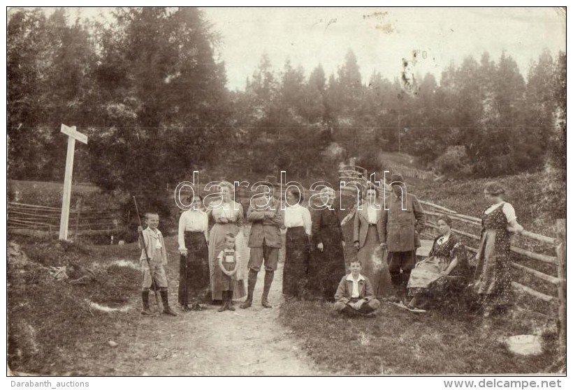 * T2/T3 1914 Mauterndorf, Hikers Photo, Postkartenerzeugung H. Fimberger (EK) - Ohne Zuordnung