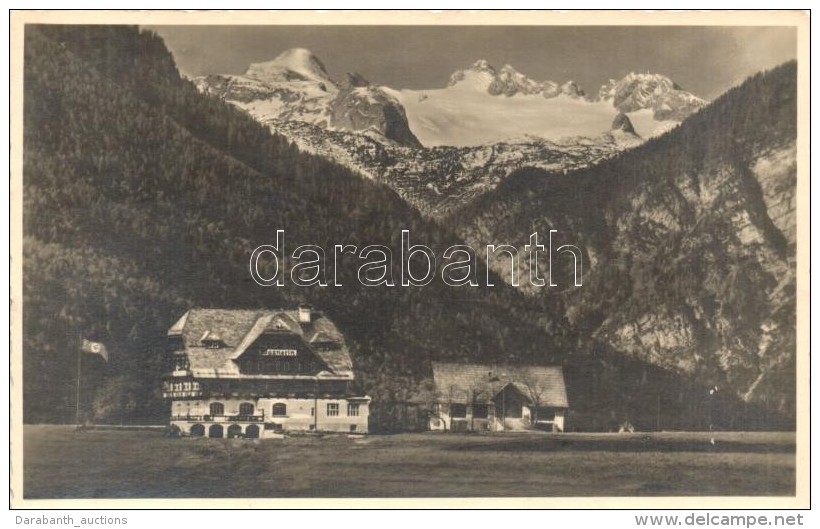 T2 Bad Ausse, Alpenhotel Zur 'Wasnerin' Mit Dachstein In Salzkammergut / Alpine Hotel Wasnerin With Mountain Range... - Ohne Zuordnung