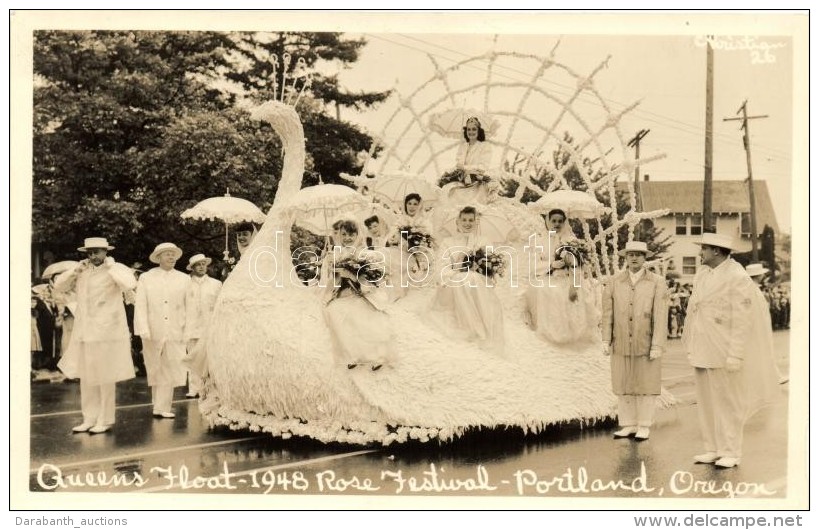 ** T1 1948 Portland, Rose Festival, Queens Float - Ohne Zuordnung