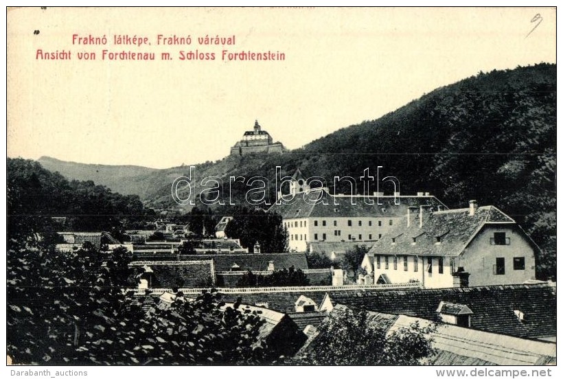 T2/T3 Fraknó, Forchtenstein; Vár, Kiadja Schön Samu / Castle (EK) - Ohne Zuordnung