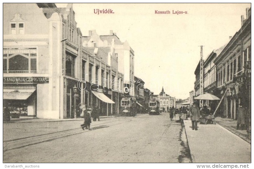 ** T1 Újvidék, Novi Sad; Kossuth Lajos Utca, Moskovits Anatómiai CipÅ‘gyár Rt.,... - Ohne Zuordnung