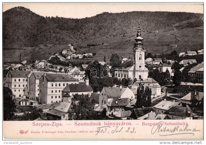 T2/T3 Szomolnok, Smolnik; Bányaváros, Feitzinger Ede 445. / Panorama - Zonder Classificatie