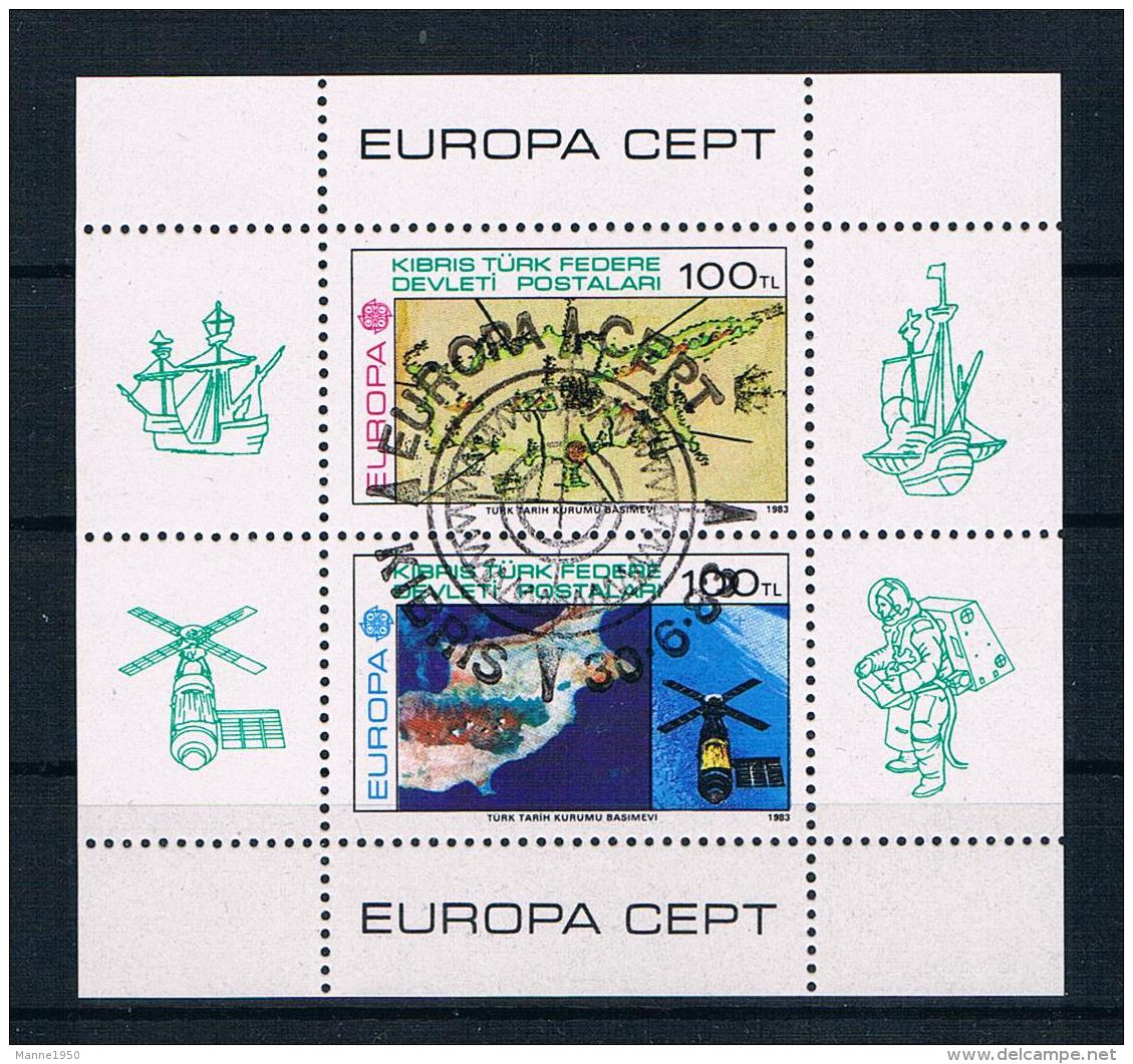 Türkisch-Zypern 1983 Europa/Cept Block 4 Gest. - Used Stamps