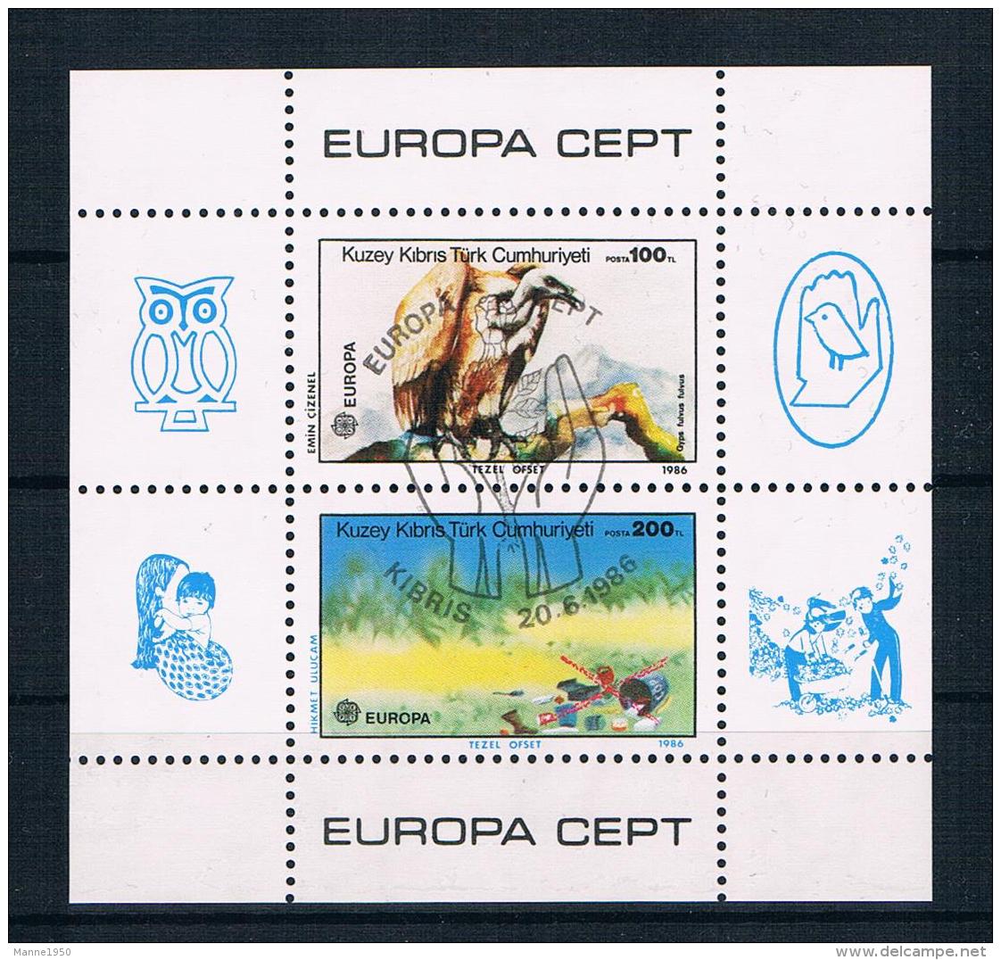 Türkisch-Zypern 1986 Europa/Cept Block 5 Gest. - Used Stamps