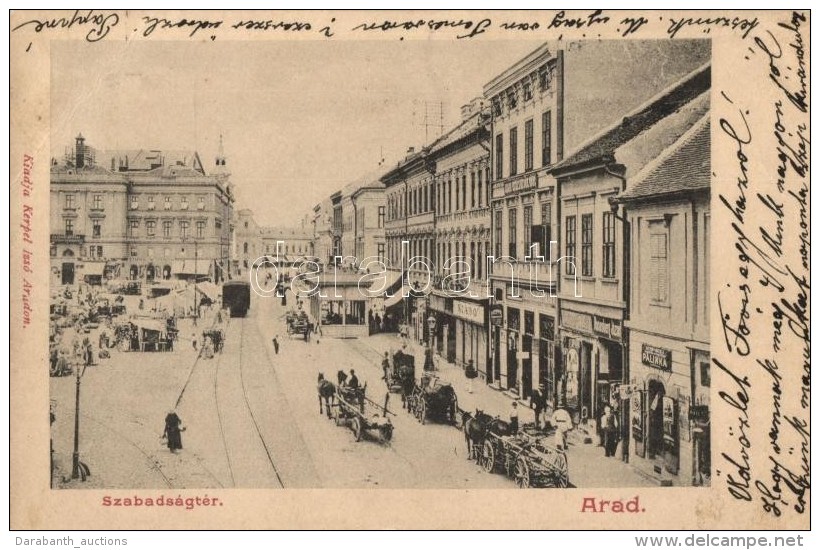 * T3 Arad, Szabadság Tér, Rosenberg József üzlete / Square, Shops (EB) - Ohne Zuordnung