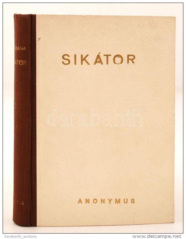 Tokunaga Naosi: Sikátor. Bp., 1946, Anonymus Kiadó. Kiadói... - Non Classificati