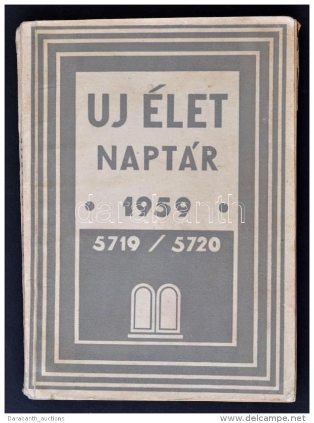 Új Élet Naptár 1959. Bp., 1959, Magyar Izraeliták Országos Képviselete.... - Ohne Zuordnung
