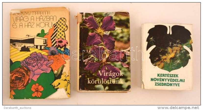 3 Db Kertészeti Témájú Könyv: Kertészek Növényvédelmi... - Ohne Zuordnung