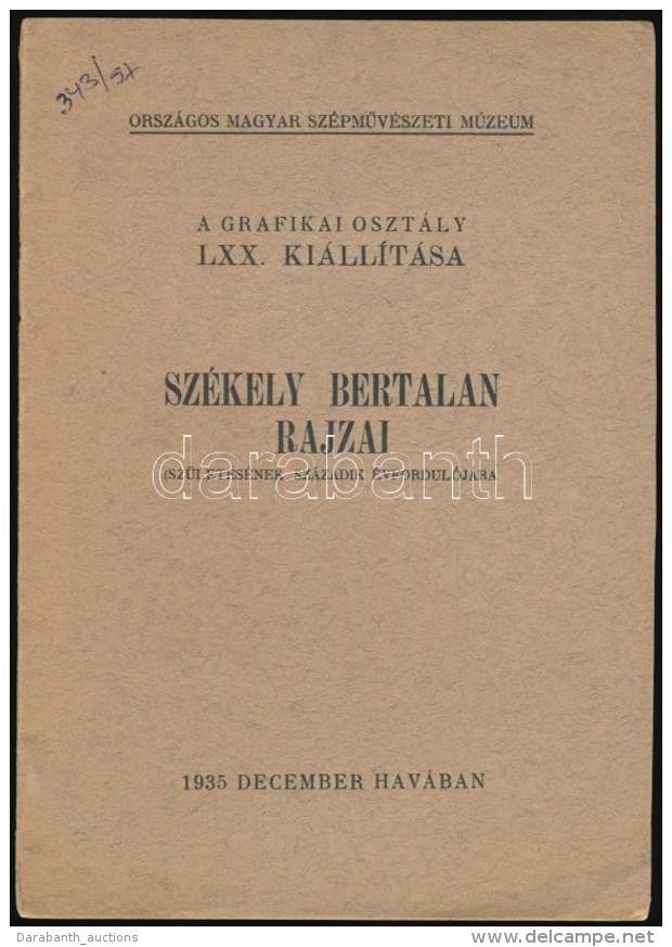 1935 Székely Bertalan Rajzai. (Születésének Századik... - Sonstige & Ohne Zuordnung