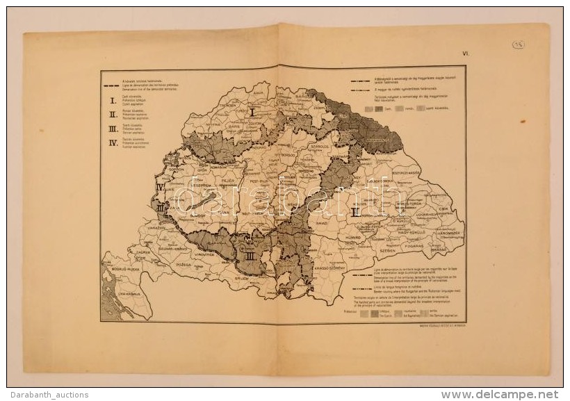 Cca 1920 A Szomszéd államok Területi Követelései, Lépték... - Sonstige & Ohne Zuordnung