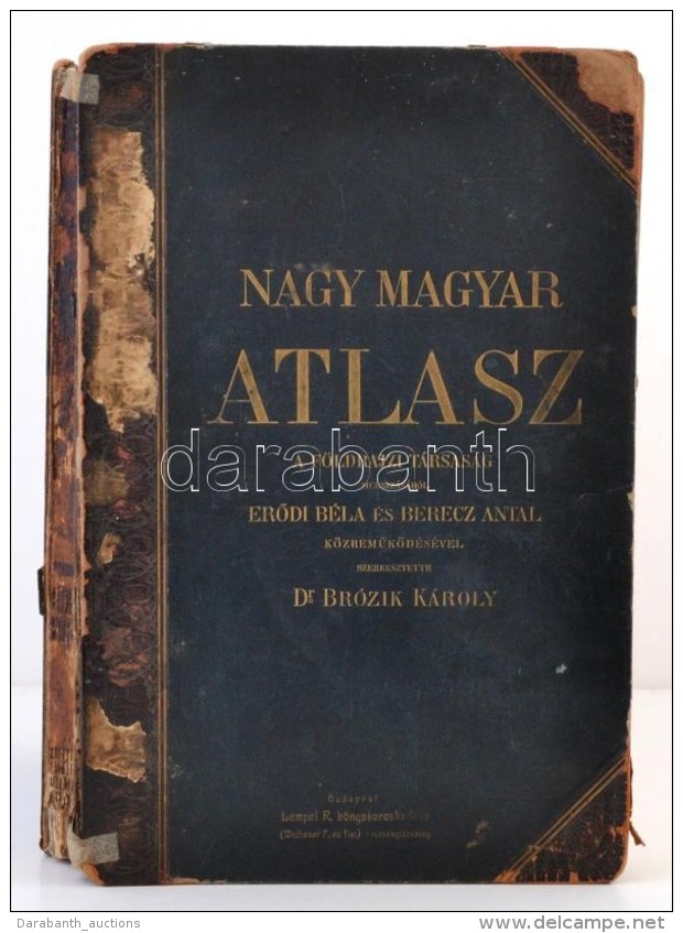 Dr. Brózik Károly: Nagy Magyar Atlasz. A Magyar Földrajzi Társaság.... - Sonstige & Ohne Zuordnung