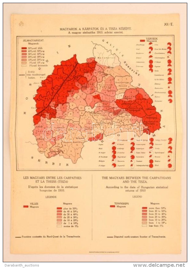 Cca 1920 Magyarok A Kárpátok és A Tisza Között / Nem-román Lakosság A... - Other & Unclassified