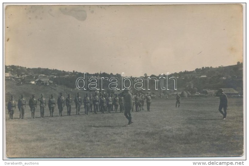 Cca 1916 Désakna Legénységi és Tiszti Gyakorlás Fotólap - Sonstige & Ohne Zuordnung