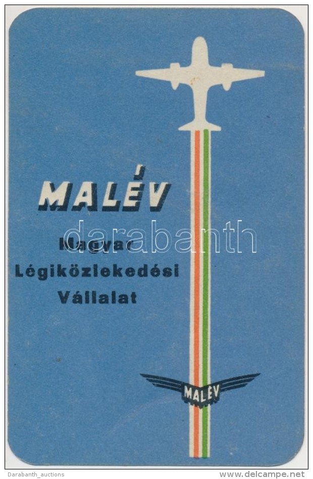 1958 Malév Kártyanaptár - Werbung