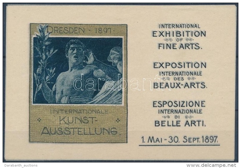 1897 A Drezdai Nemzetközi MÅ±vészeti Kiállítás 4 Db... - Advertising