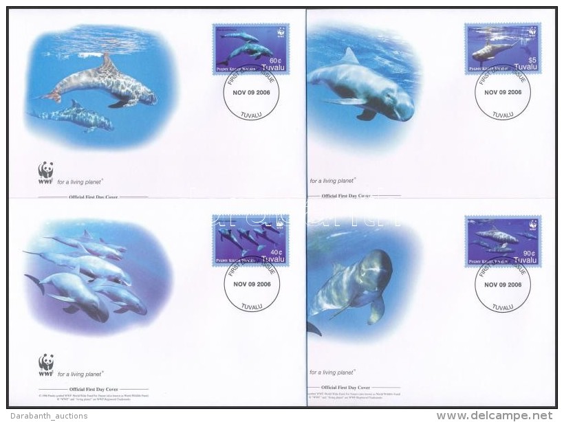 2006 WWF: Törpe Kardszárnyú Delfinek Sor 4 Db FDC-n Mi 1307-1310 - Sonstige & Ohne Zuordnung