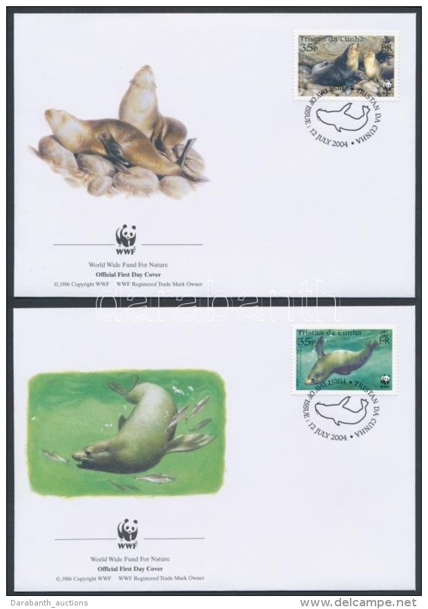 2004 WWF: Medvefóka Sor 4 Db FDC-n Mi 821-824 - Sonstige & Ohne Zuordnung