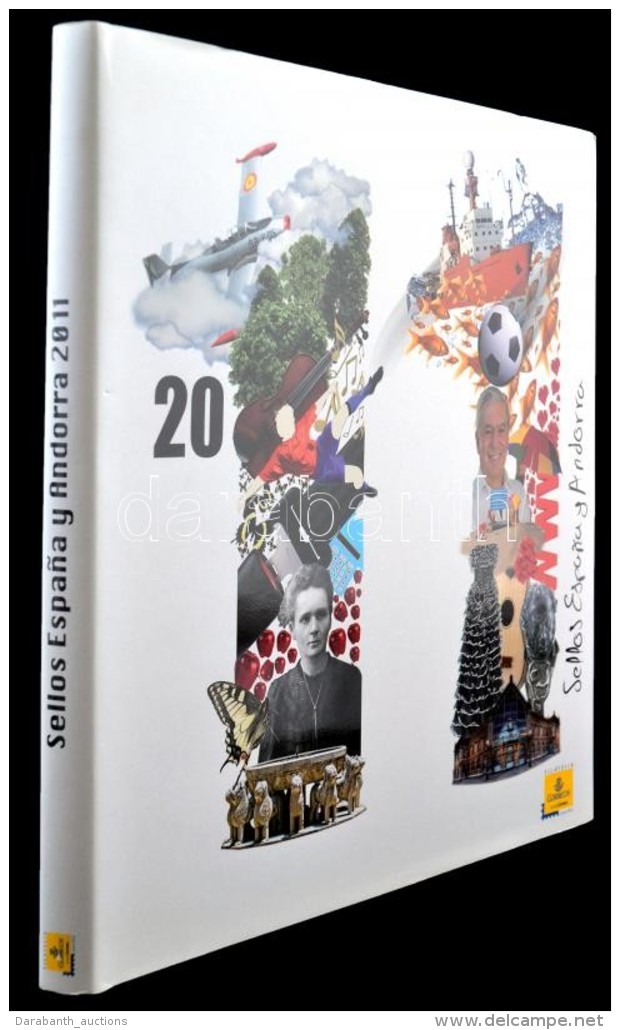 ** Spanyolország, Andorra Spanyol Posta 2011 Bélyeg évkönyv Feketenyomatok... - Sonstige & Ohne Zuordnung