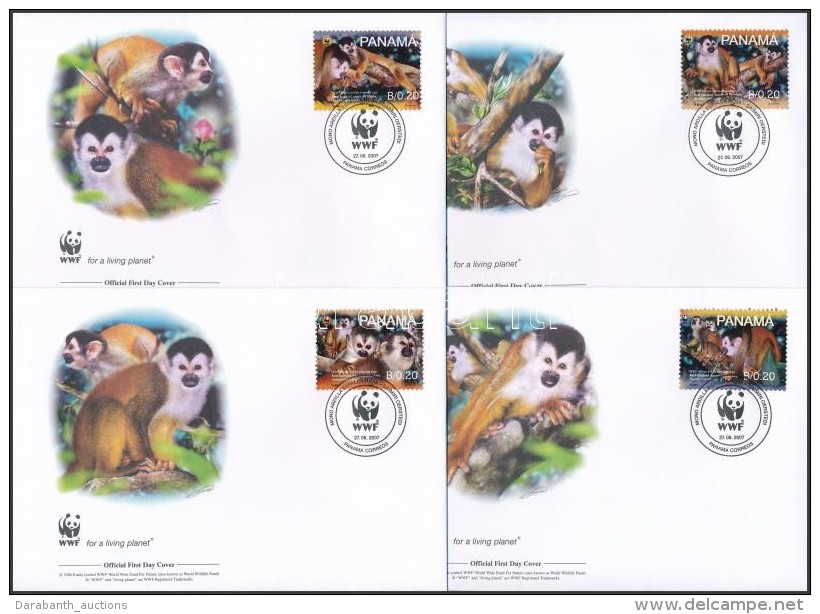 2007 WWF: Majmok Sor 4 Db FDC-n Mi 1921-1924 - Sonstige & Ohne Zuordnung