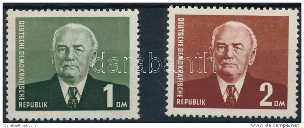 ** 1958 W. Pieck Elnök Sor Mi 622-623 - Sonstige & Ohne Zuordnung