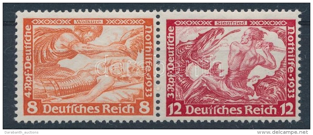 ** 1933 Bélyegfüzetlap összefüggés W 57 - Sonstige & Ohne Zuordnung